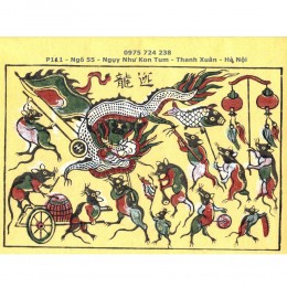 Tranh chuột múa rồng